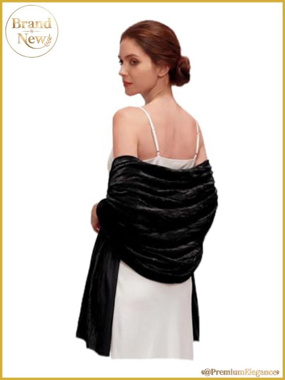 Crushed Velvet Shawl Wrap Evening Wedding Bridal Party Cover Up